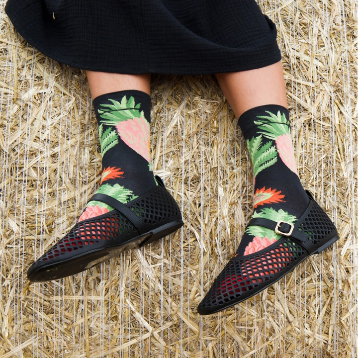 Sock Ananas Faux Noir