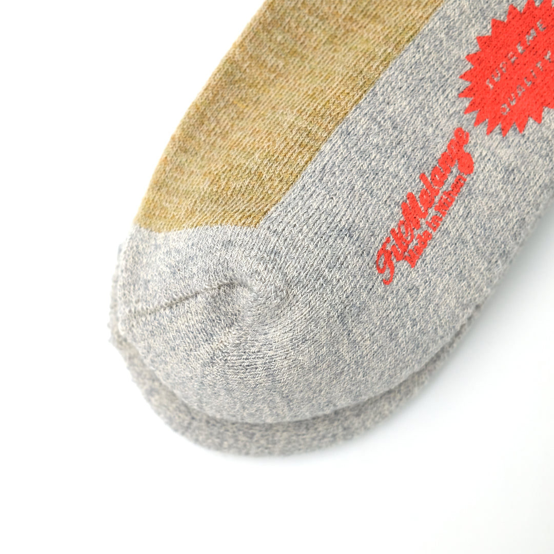 【WOMENS】 RICHARD / リチャード COTTON WOOL SOCKS BEIGE/BLUE/MELANGE