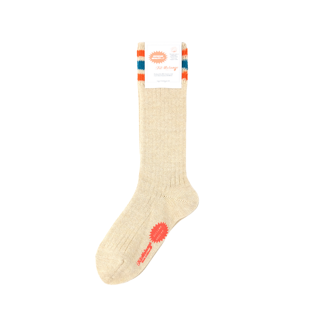 【WOMENS】 LINER / ライナー COTTON WOOL SOCKS NATURAL/ORANGE/BLUE