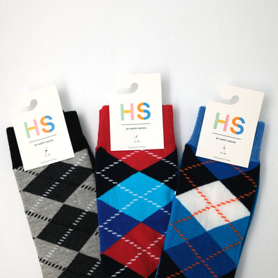 HS Argyle Sock ICEBLUE