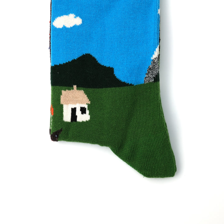 Little House On The Moorland Sock LIGHT BLUE