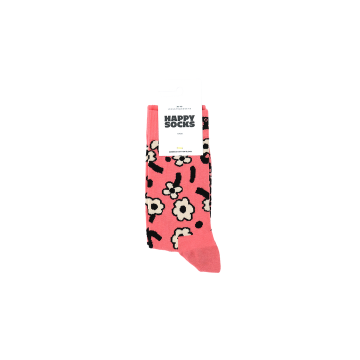 Dancing Flower Sock DARK PINK