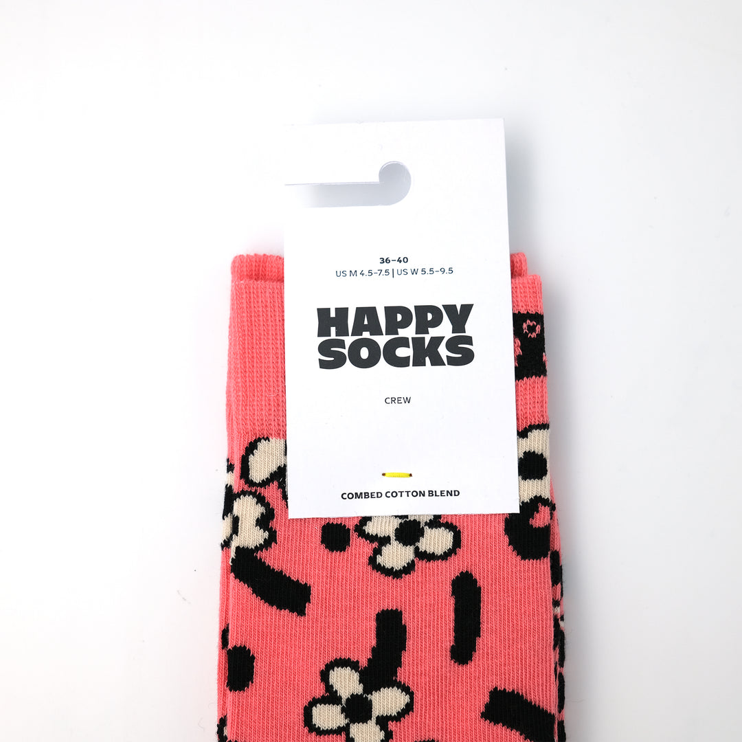 Dancing Flower Sock DARK PINK