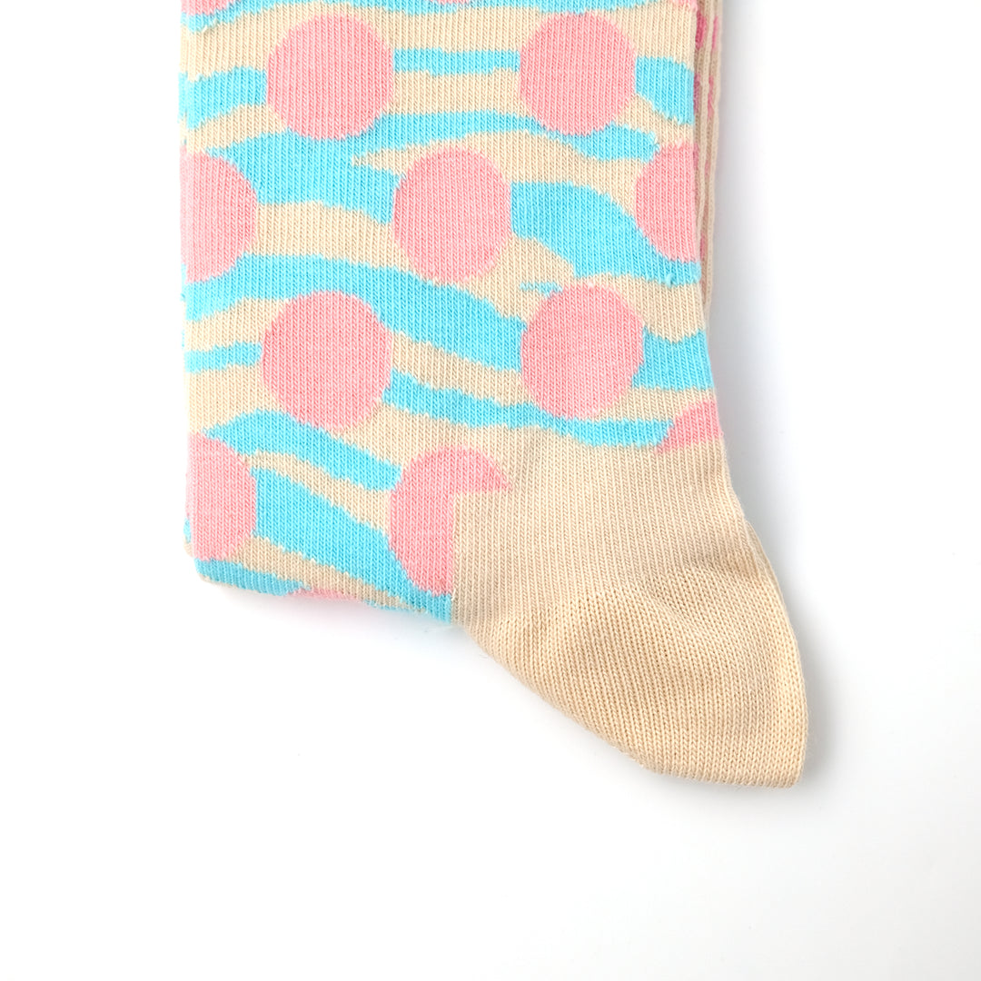 Tiger Dot Sock WHITE