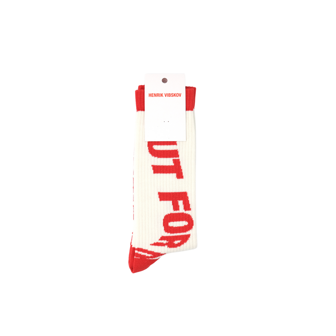 Out for Delivery Socks Homme Off White OFD Red