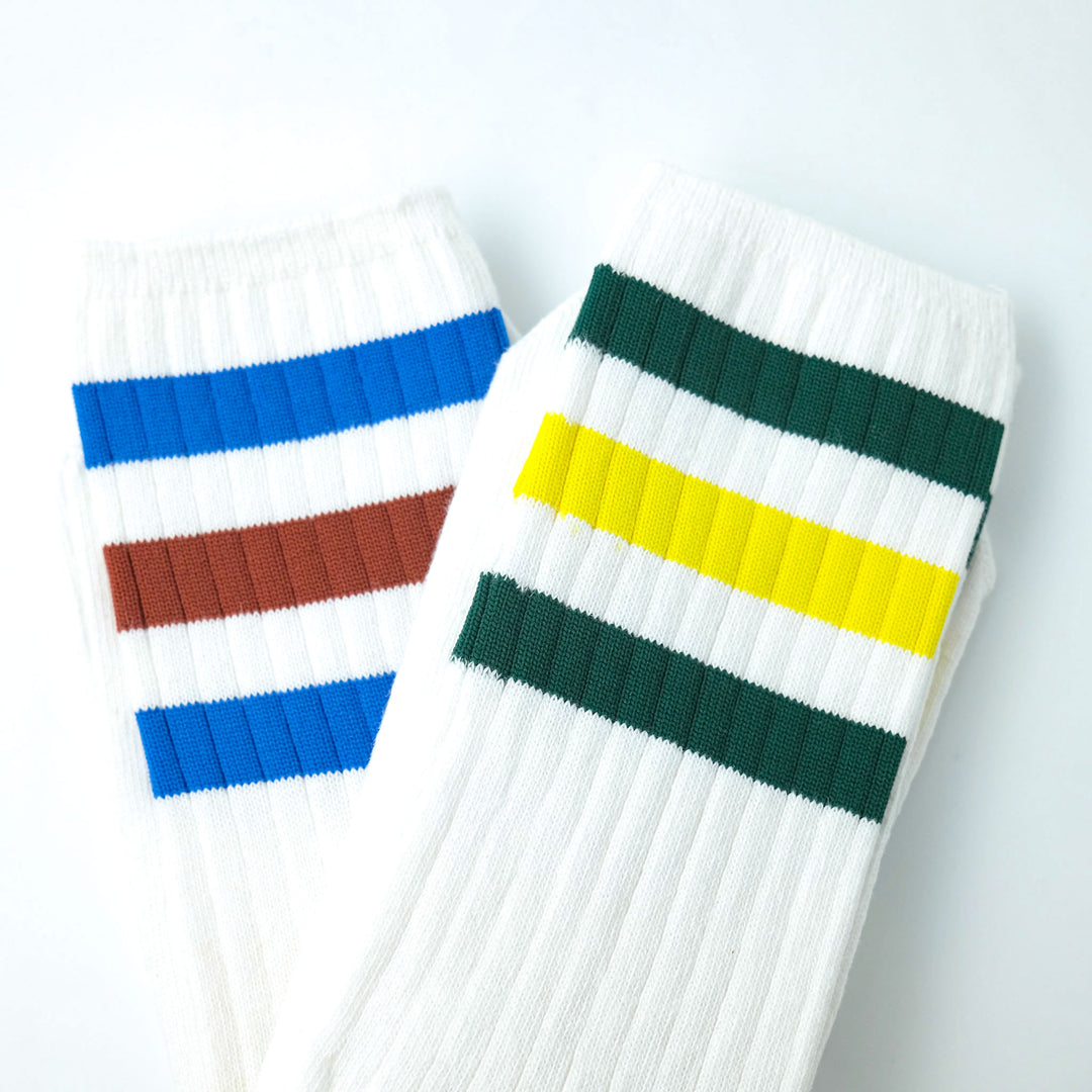 adidas Originals RIBBED CREW 2PACK WHITE/MULTICOLOR