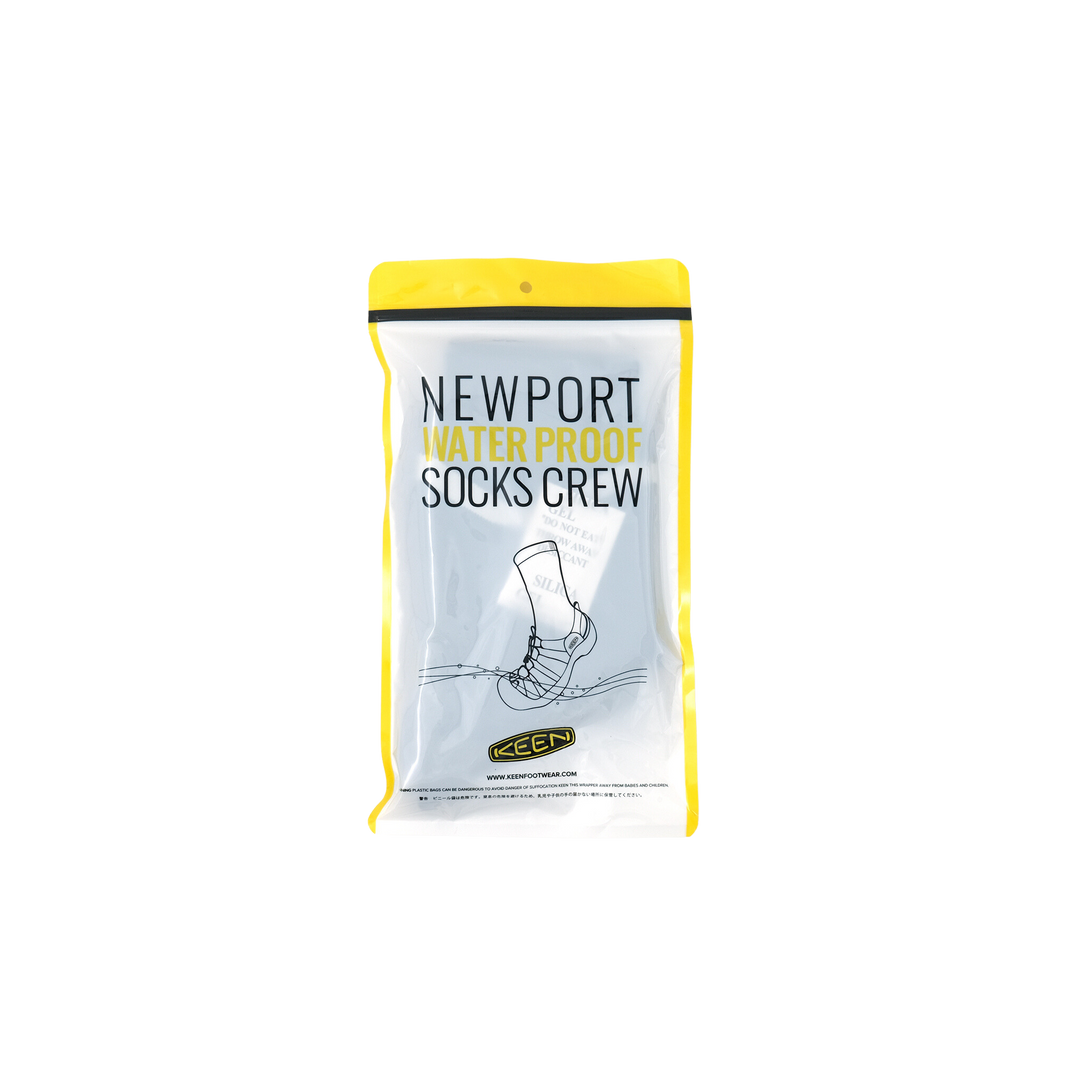 NEWPORT WATERPROOF SOCKS / ニューポート ウォータープルーフ ソックス クルー BLACK