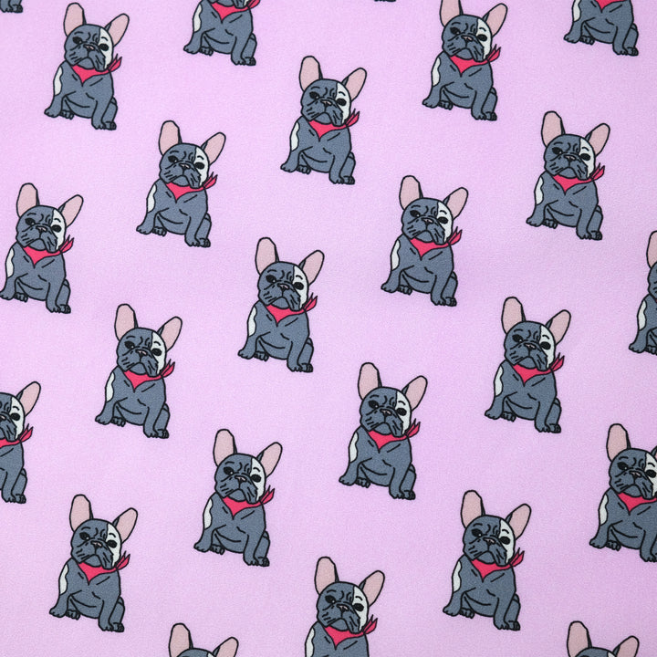 ORIGINAL "FRENCH BULLDOG" コットン ハンカチーフ（クラシック） LIGHT PINK