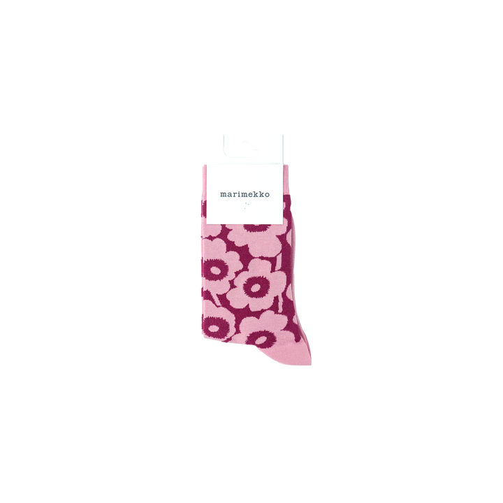 Linjaus Unikko ピンク×ワインレッド