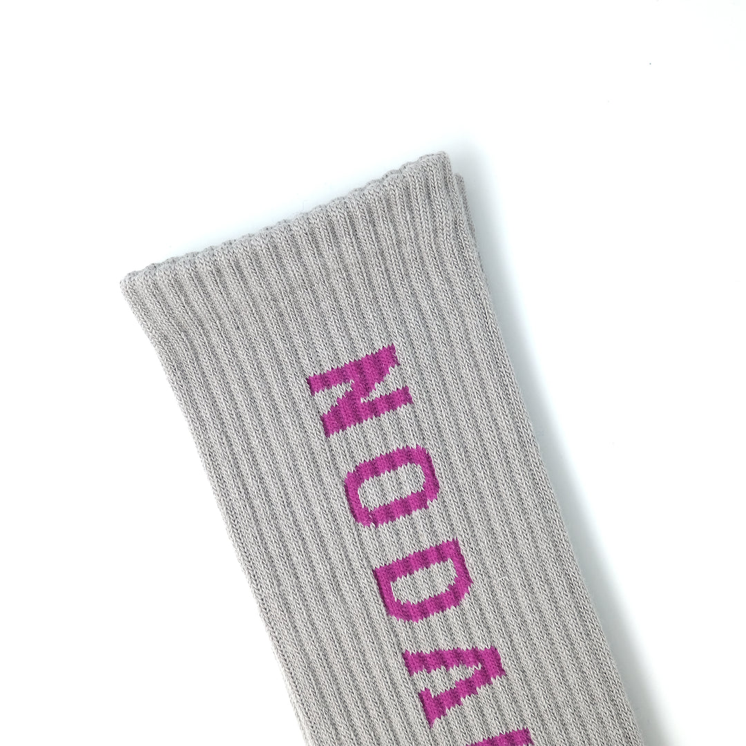 NODAL Logo Socks ASH GRAY
