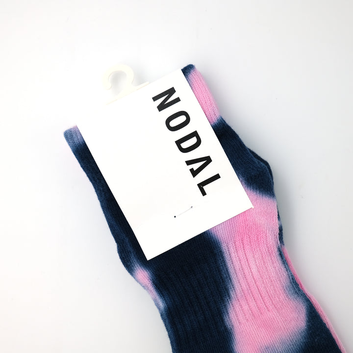 Tie Dye Socks PINK × NAVY