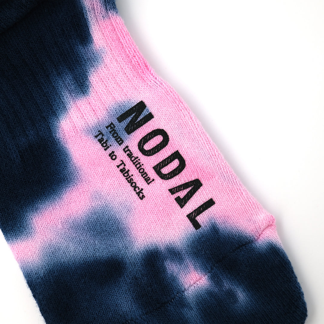 Tie Dye Socks PINK × NAVY