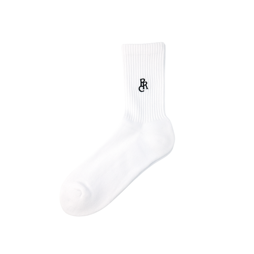 BADGE LOGO PLANE SOCKS WHITE