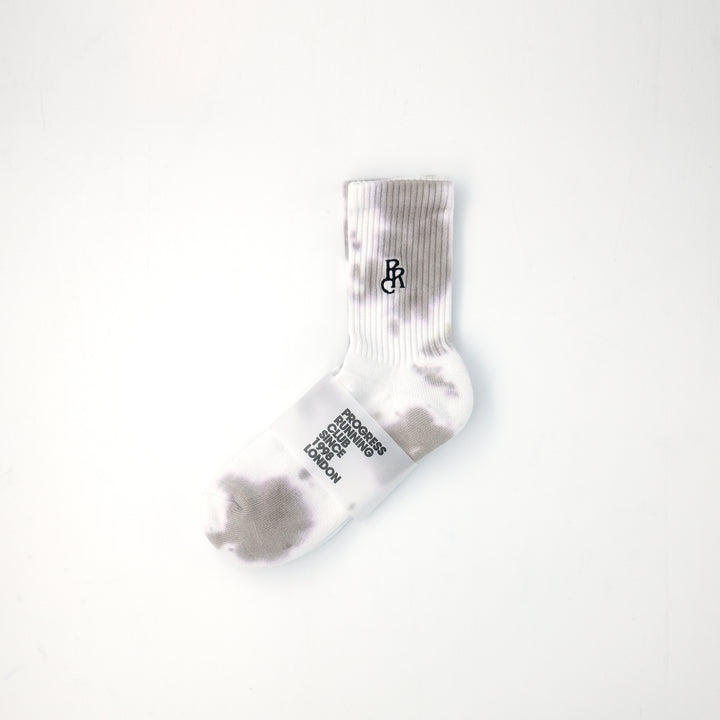 BADGE LOGO TIE DYE SOCKS BLACK