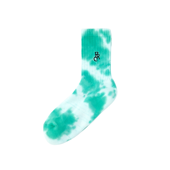 BADGE LOGO TIE DYE SOCKS GREEN