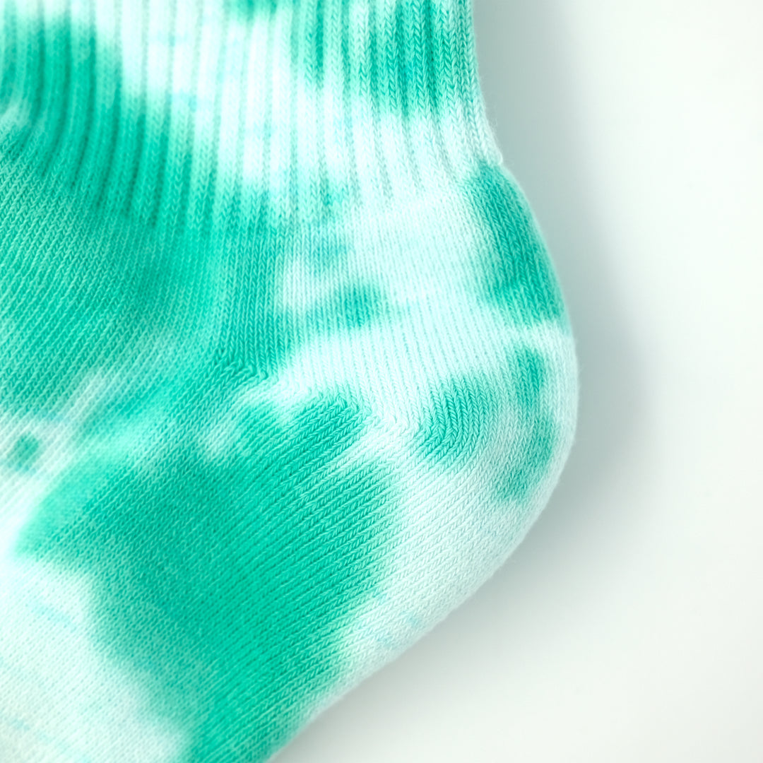 BADGE LOGO TIE DYE SOCKS GREEN