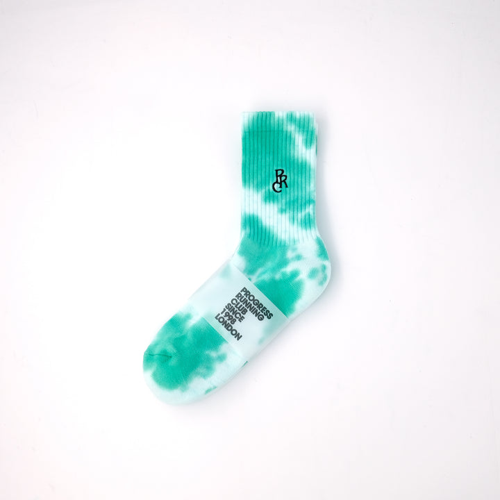 BADGE LOGO TIE DYE SOCKS GREEN