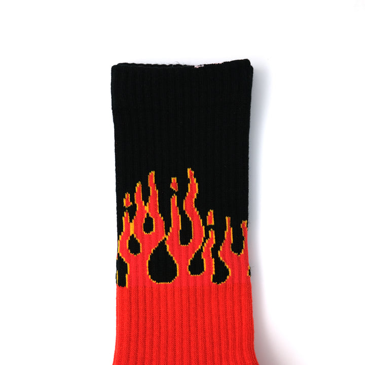FLAME SOCKS RED/BLACK