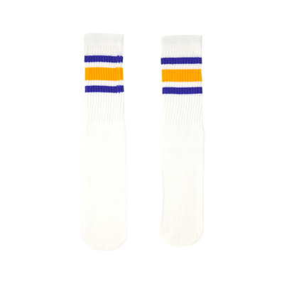 19インチ ラインチューブソックス PURPLE/GOLD