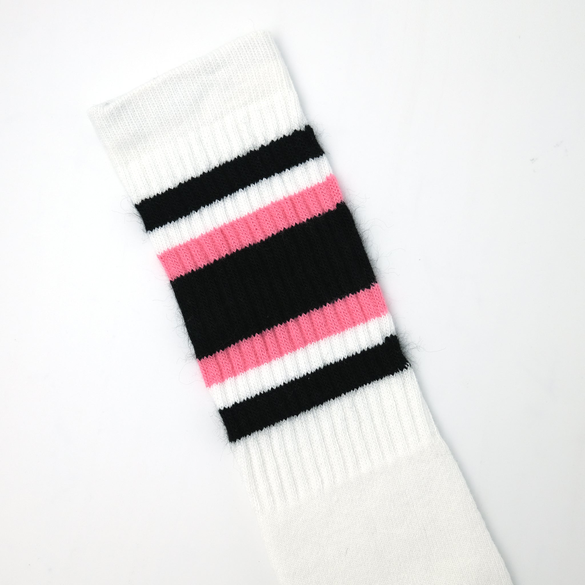 22インチ ラインチューブソックス BLACK/BUBBLEGUM PINK