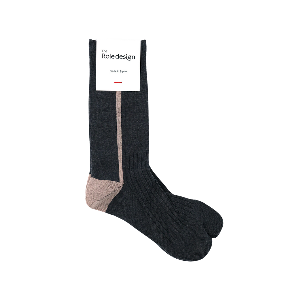 SIDE LINE SOCKS MENS D.GREY