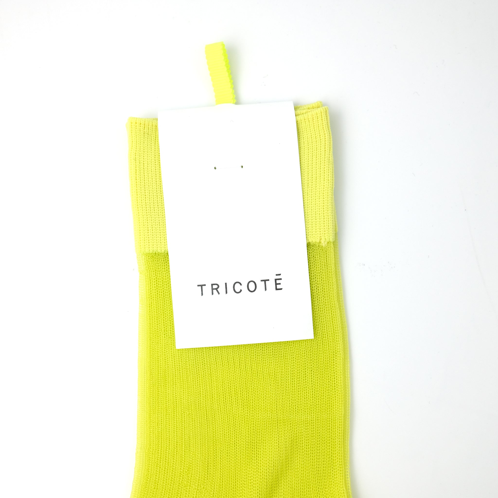 RIB SEE THROUGH SOCKS / リブシースルーソックス YELLOW – SOCKSTORE™