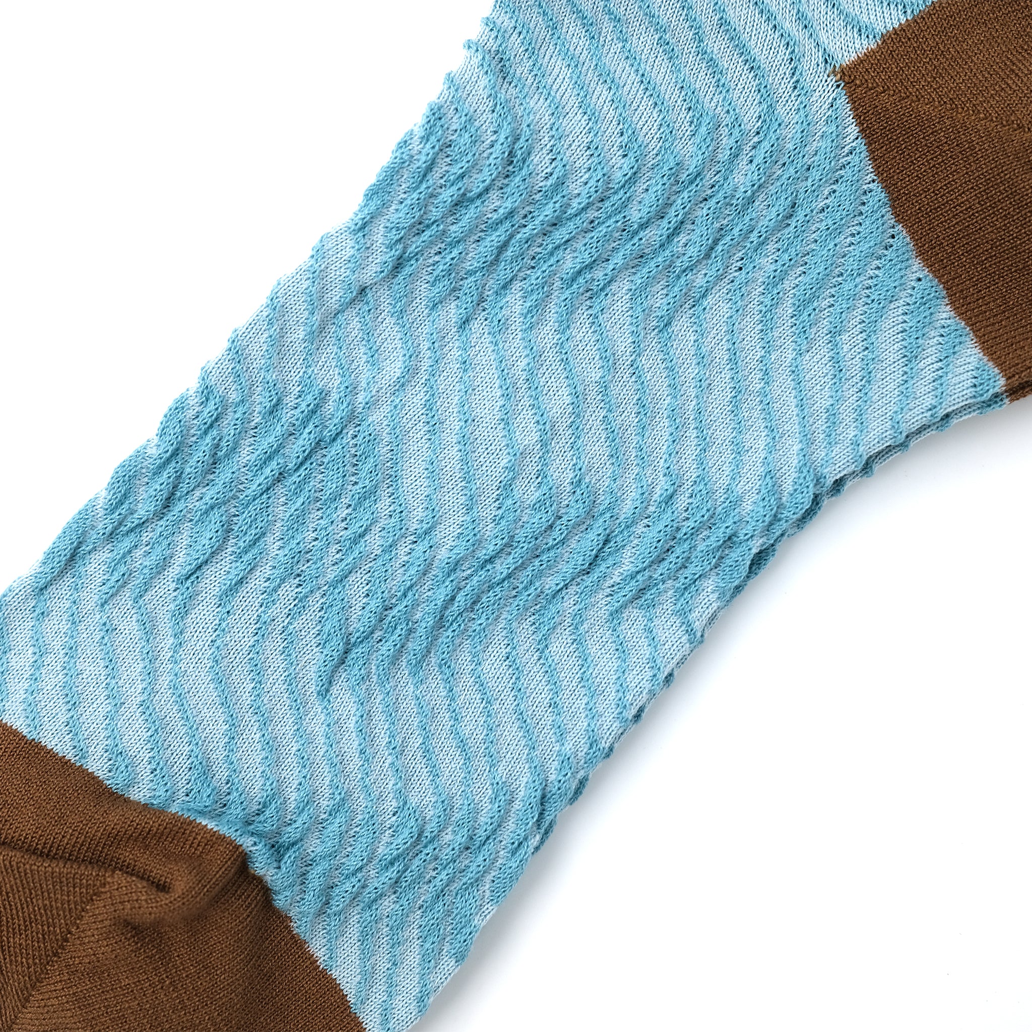 BUMPY BLUR STRIPE SOCKS / バンピーブラーストライプソックス MINT