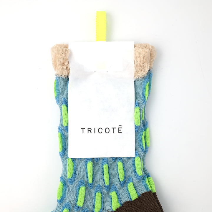 BUMPY MESH DOT SOCKS / バンピーメッシュドットソックス LIME