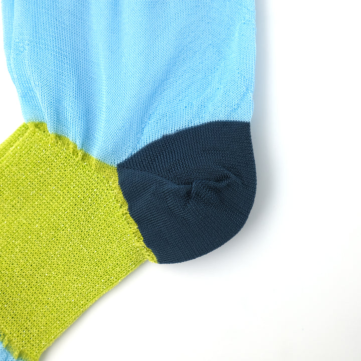 COLOUR COMBI SOCKS / カラーコンビソックス LIME