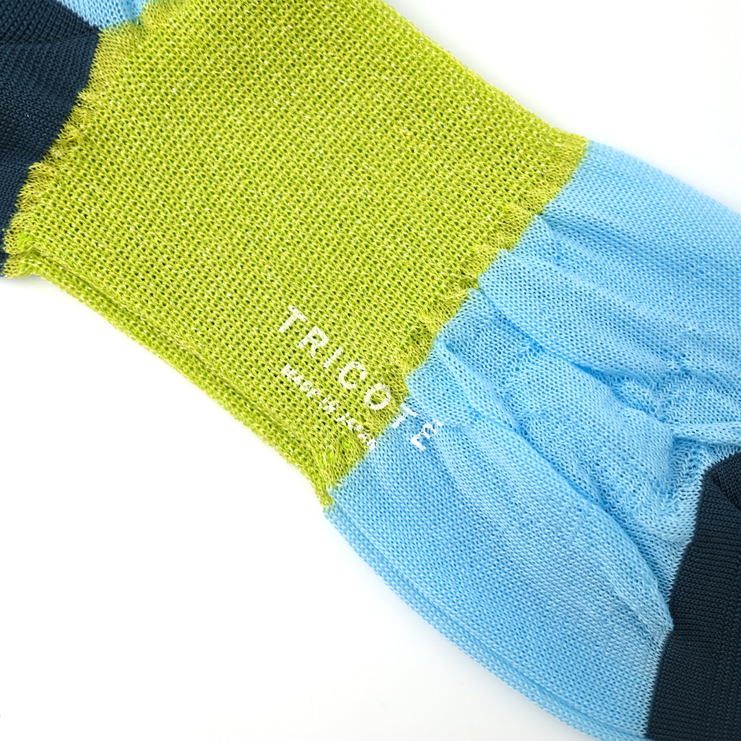 COLOUR COMBI SOCKS / カラーコンビソックス LIME