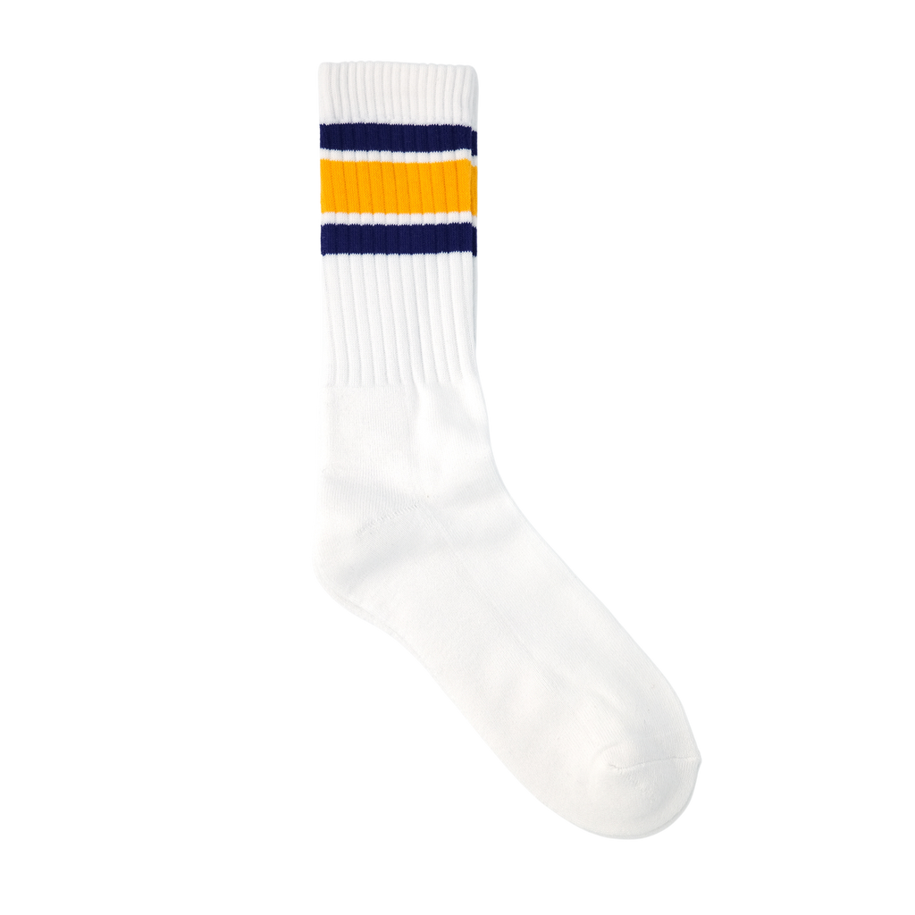 MENS ラインソックス WHITE/PURPLE/GOLD – SOCKSTORE™