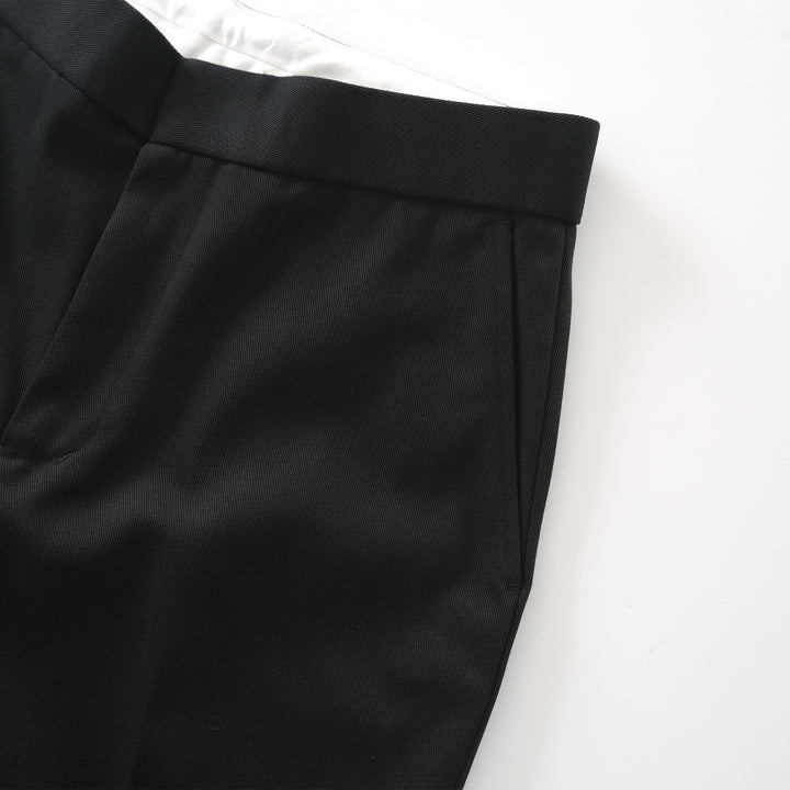HARD-TWISTED TWILL TAPERED PANTS