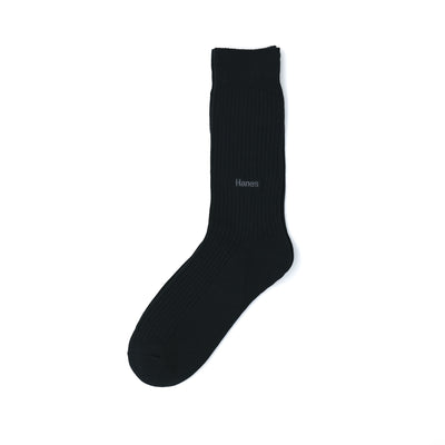 【ノンパイル】フルレングスリブソックス 3PACK BLACK