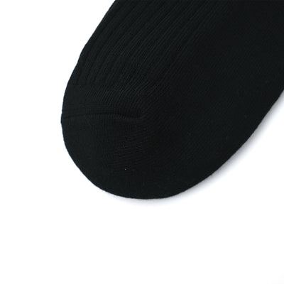 【ノンパイル】フルレングスリブソックス 3PACK BLACK