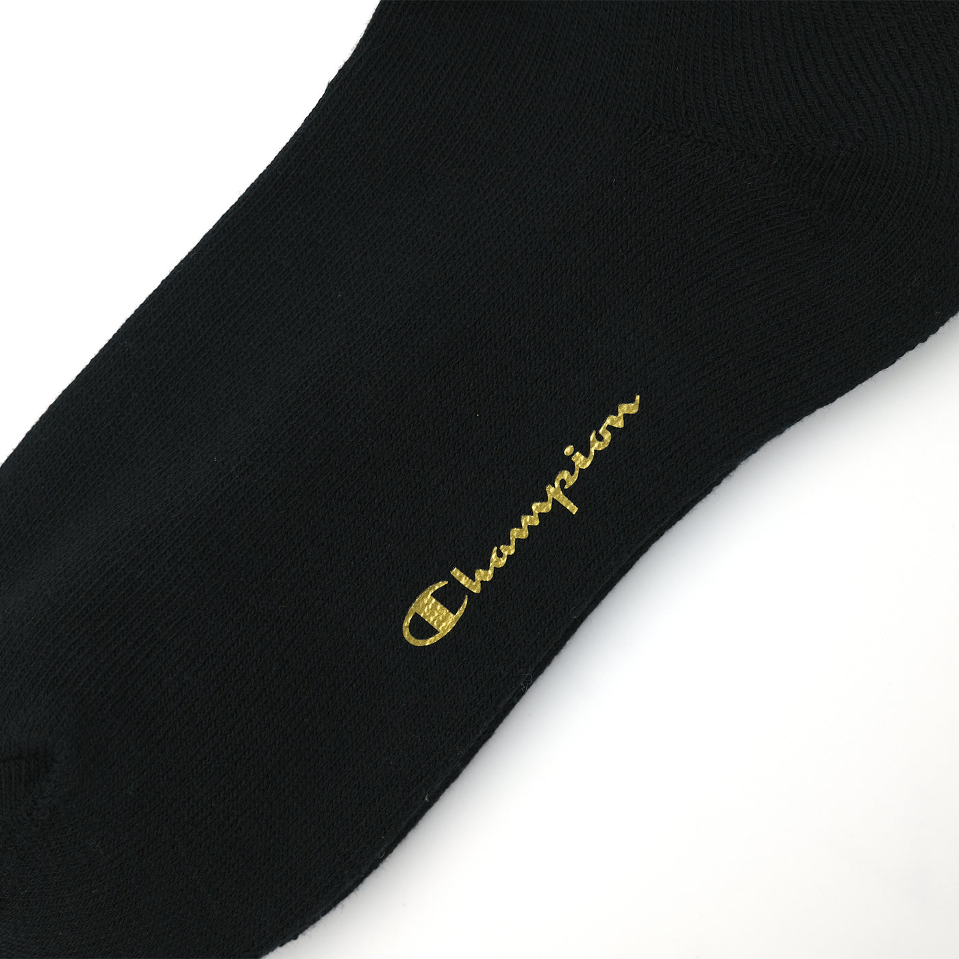 【ハーフパイル】クォーターレングスソックス 金刺繍 3PACK BLACK