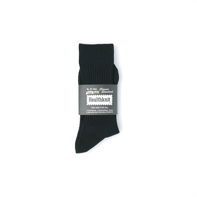 Made in Japan リブパイル 1Pソックス BLACK