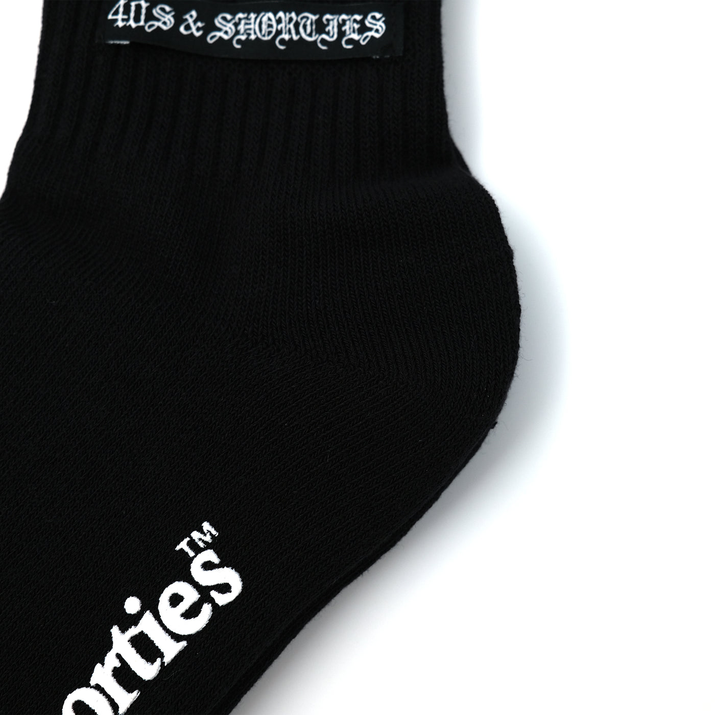 OG LOGO HALF SOCKS BLACK