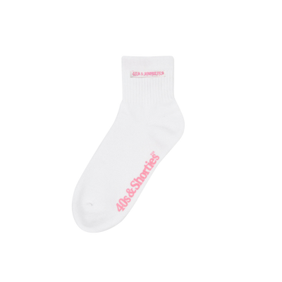 OG LOGO HALF SOCKS WHITE