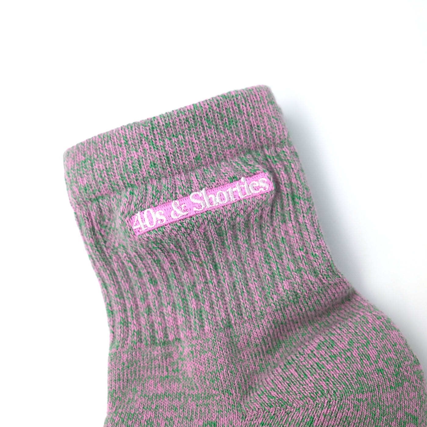 SPECKLE HALF SOCKS PINK/GREEN