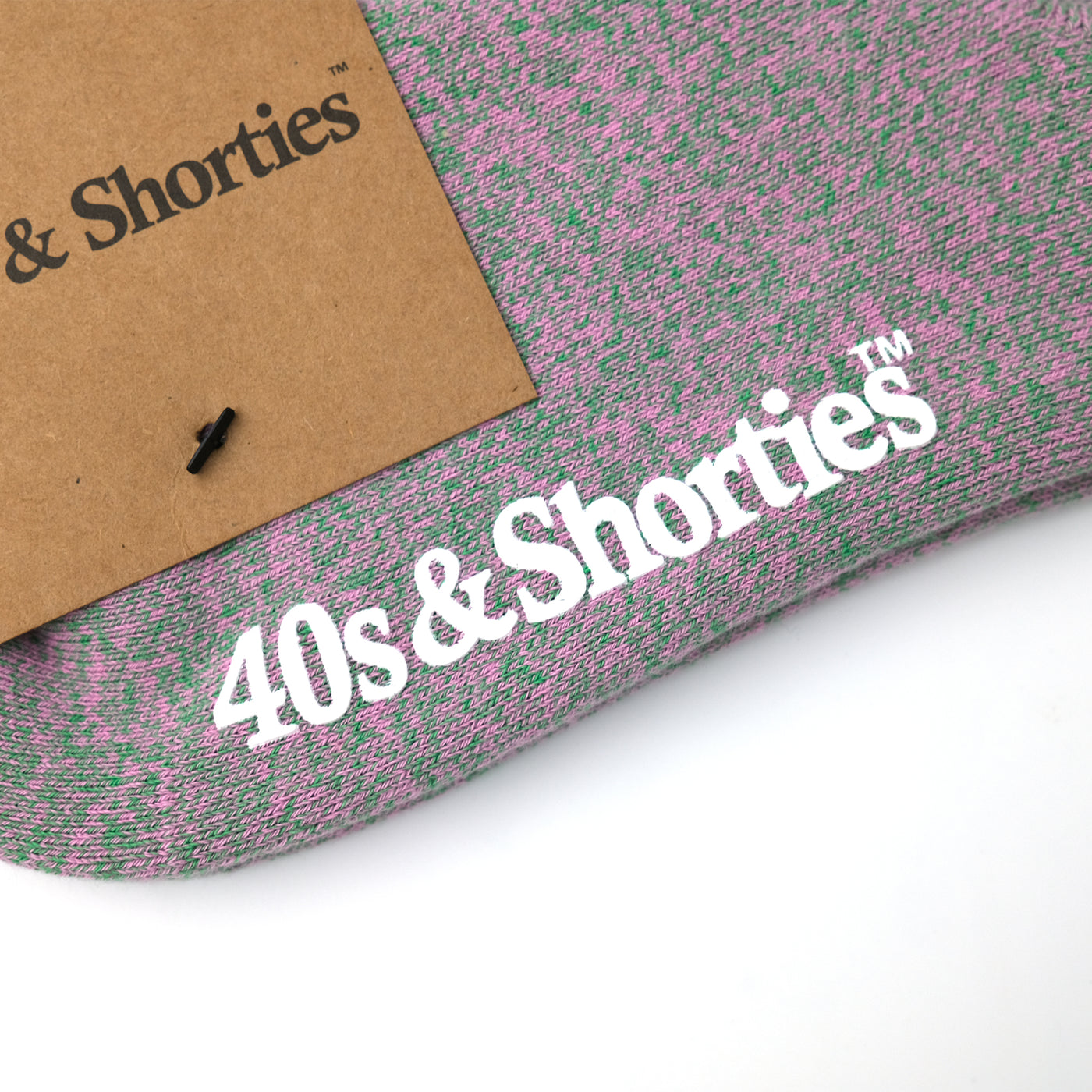SPECKLE HALF SOCKS PINK/GREEN