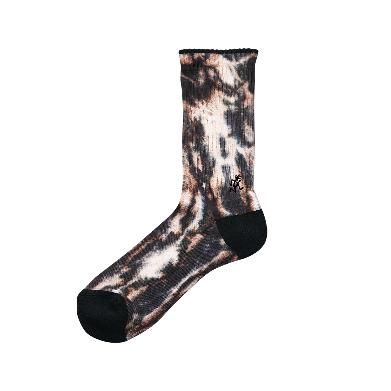 TIEDYE CREW SOCKS B（BROWN）