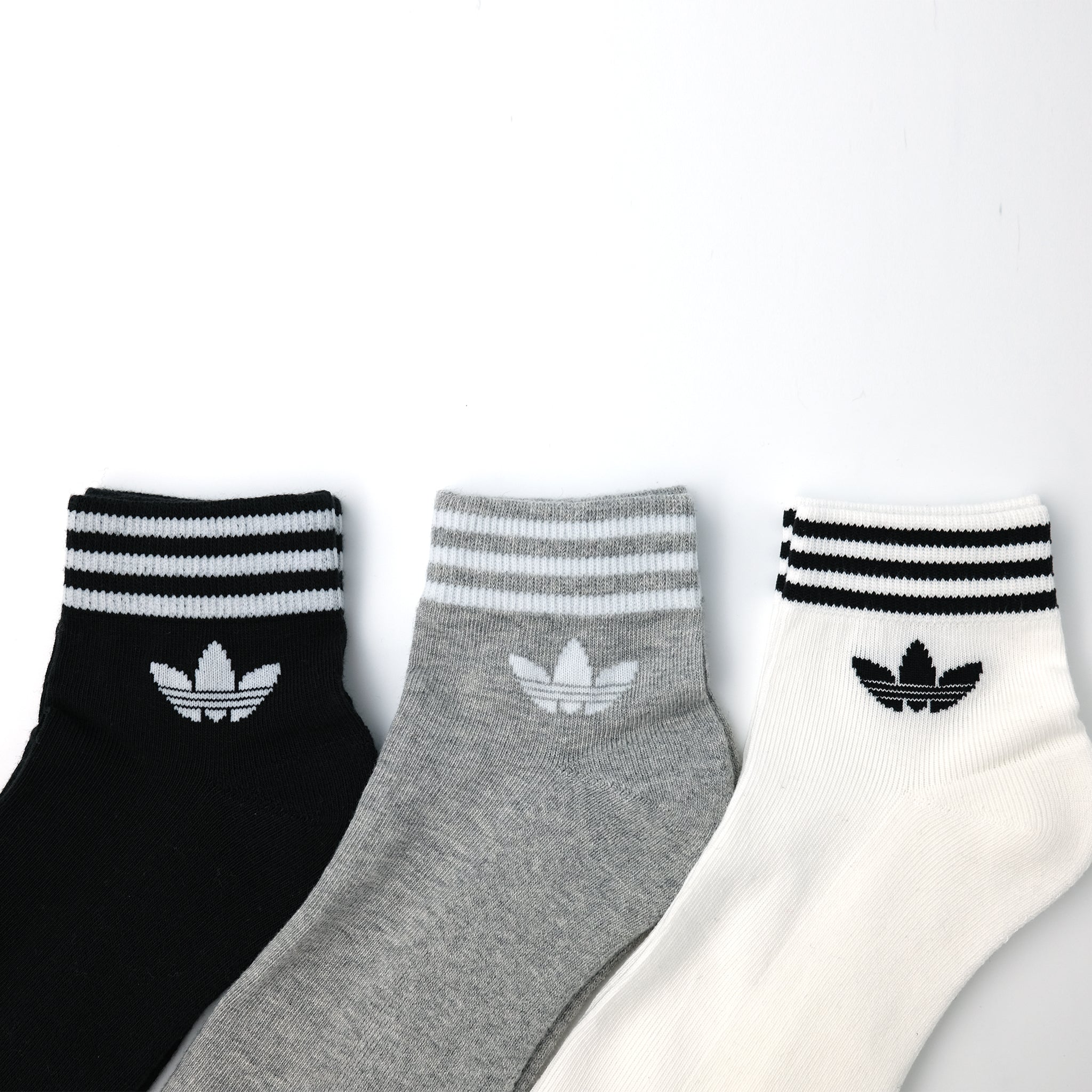 adidas Originals トレフォイル アンクルソックス 3PACK MULTI