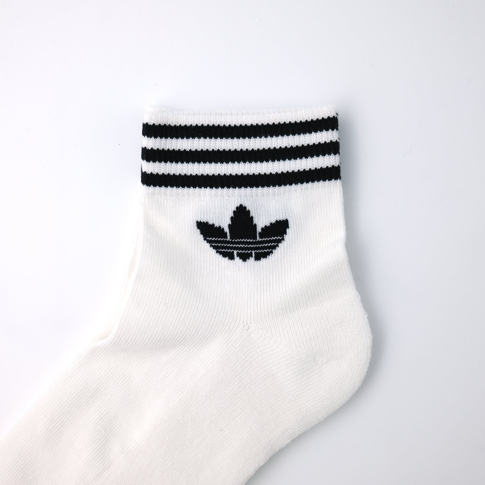 adidas Originals トレフォイル アンクルソックス 3PACK WHITE