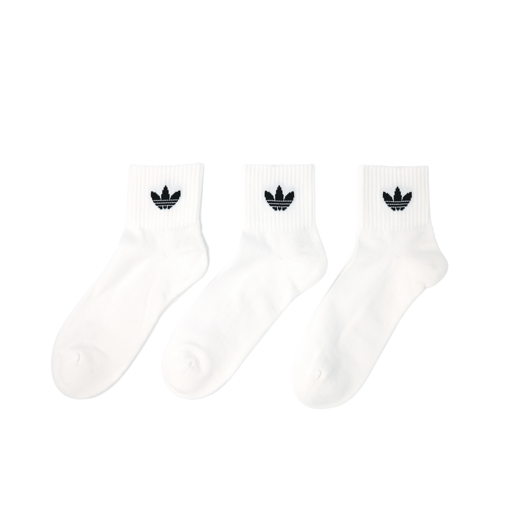 adidas Originals ミッドカットアンクルソックス 3PACK WHITE adidas Originals ミッドカットアンクルソックス 3PACK WHITE