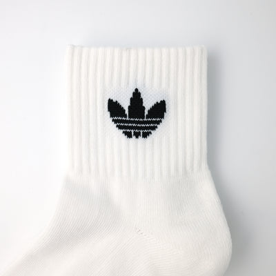 adidas Originals ミッドカットアンクルソックス 3PACK WHITE