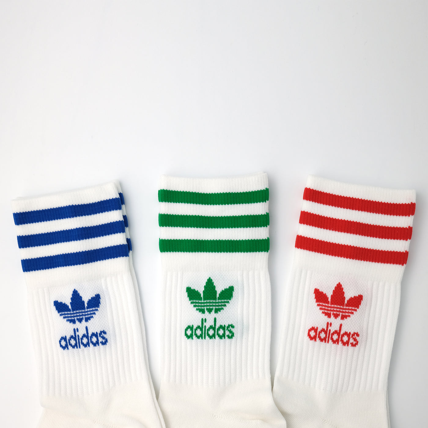 adidas Originals ミッドカット クルーソックス 3PACK MULTI