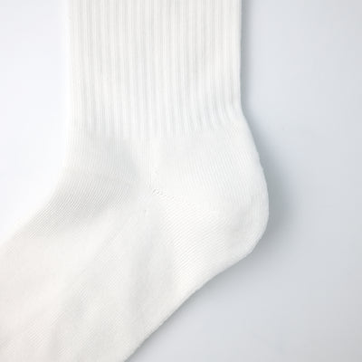 adidas Originals クッション トレフォイル ミッドカット クルーソックス 3PACK WHITE