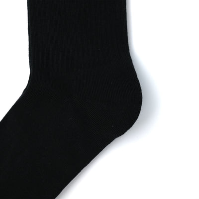 adidas Originals クッション トレフォイル ミッドカット クルーソックス 3PACK BLACK