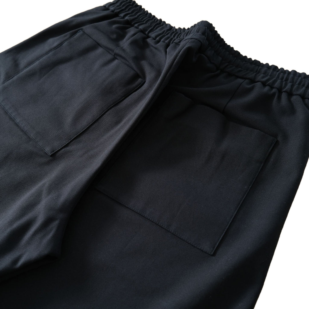 HIGH TWISTED TWILL WIDE PANTS