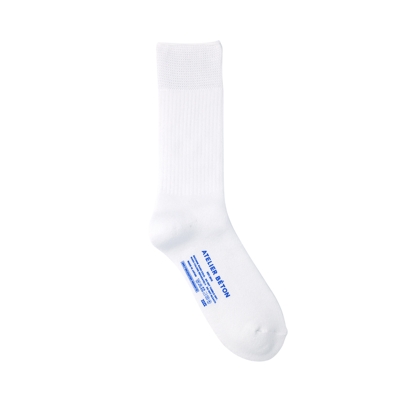 COMFORT RIB PILE SOCKS WHITE
